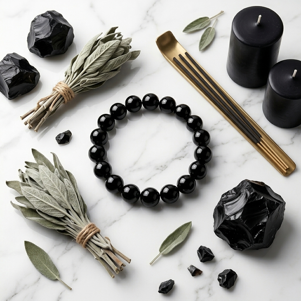 Black Obsidian Bracelet photo