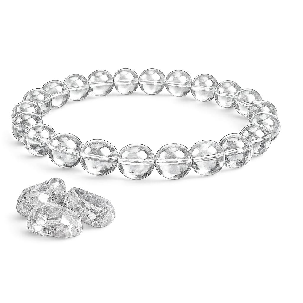 Clear Quartz Bracelet — Crystal Bracelet on Jotishbani