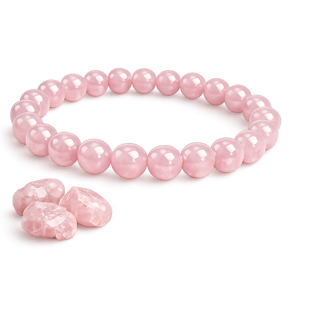 Rose Quartz Bracelet — Crystal Bracelet on Jotishbani