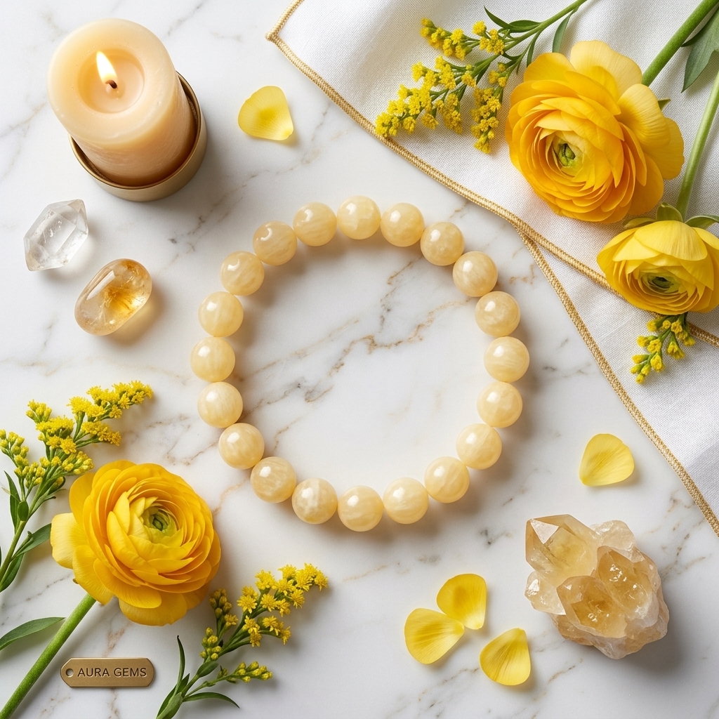 Yellow Calcite Bracelet photo
