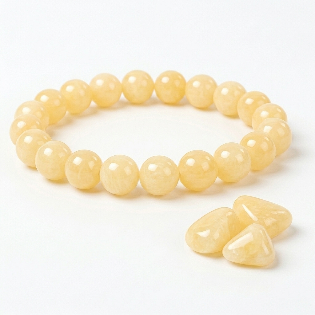 Yellow Calcite Bracelet — Crystal Bracelet on Jotishbani