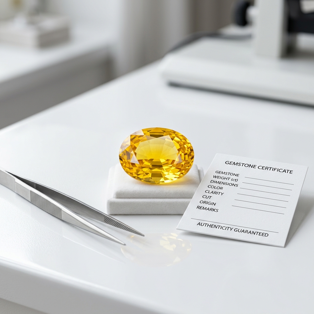 Yellow Sapphire (Pukhraj) photo